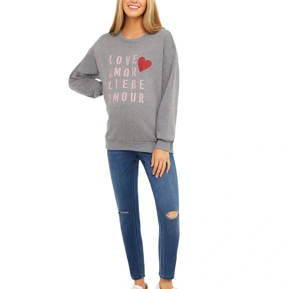 Motherhood maternity Love graphic-print maternity sweatshirt - Picture 4 of 8